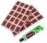 whitesnowing Durable Bicycle Tire Tube 48 Rubber Patches Repair Glue tyre
