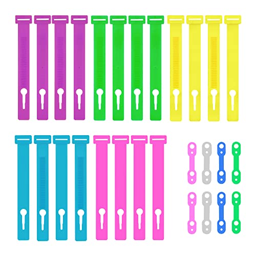 HLIWS Winddichter Rutschfest Haken Schnalle,20 Stück Winddichte Kleiderbügel(5 Farben),8 Stück Silikon Kleiderbügel fester Haken(4 Farben) Cover