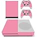 Produktbild DOTBUY Xbox ONE S Design Folie Vinyl Aufkleber für Konsole + 2 Controller + Kamera Sticker Skin Set (All Pink)