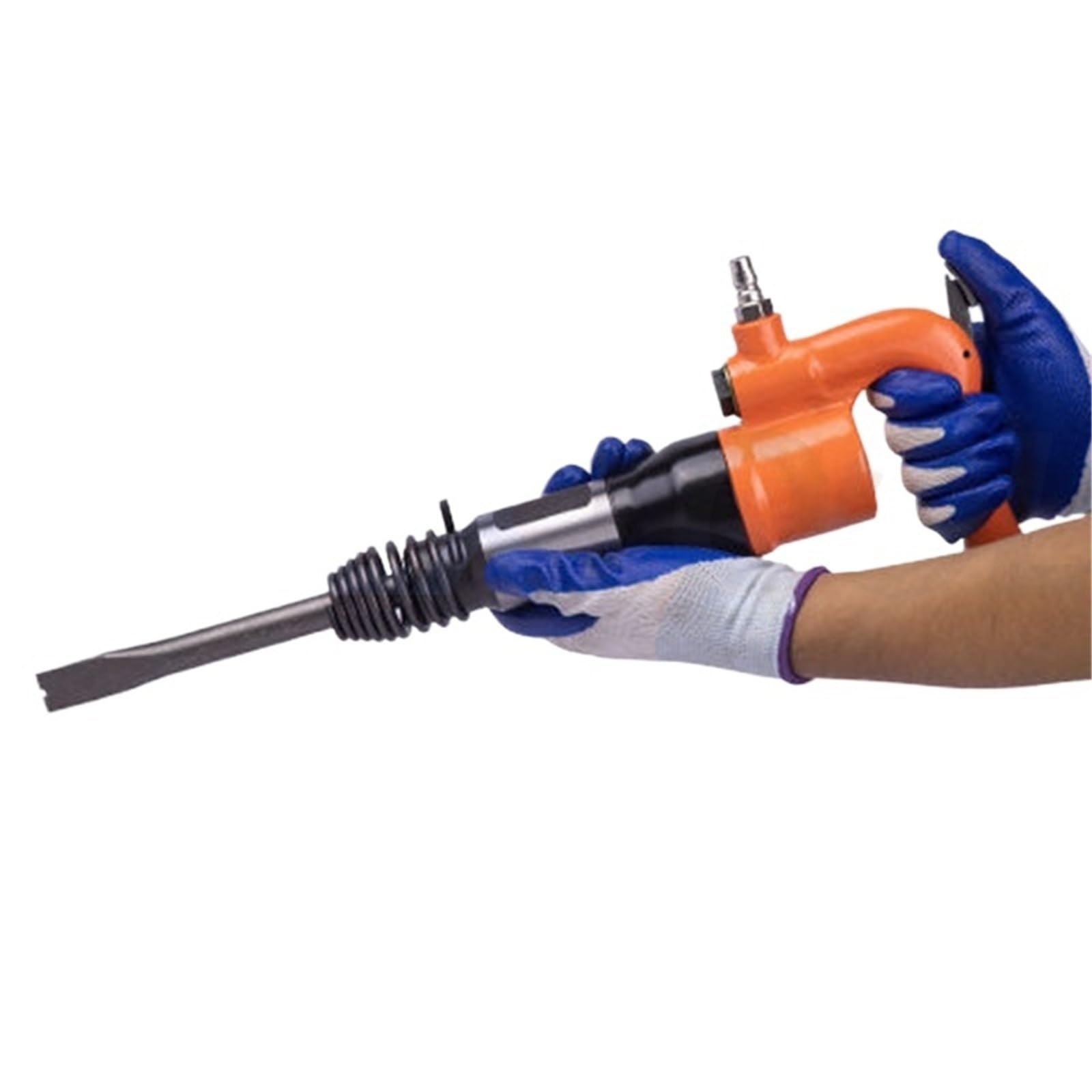 Multi Functional Pneumatic Shovel C4 Air C6 Hammer Head Concrete Casting Sand Removal Pick(C4 Orange)