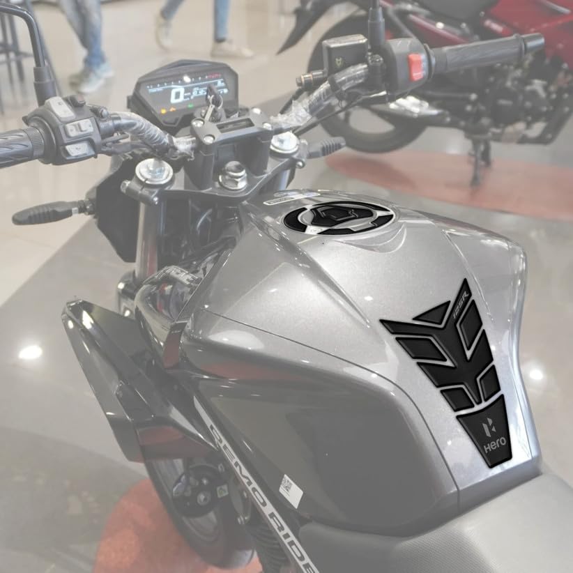 Image of Bike Tankpad, Compatible for Hero Xtreme 125R, Black (NEW 125 R)