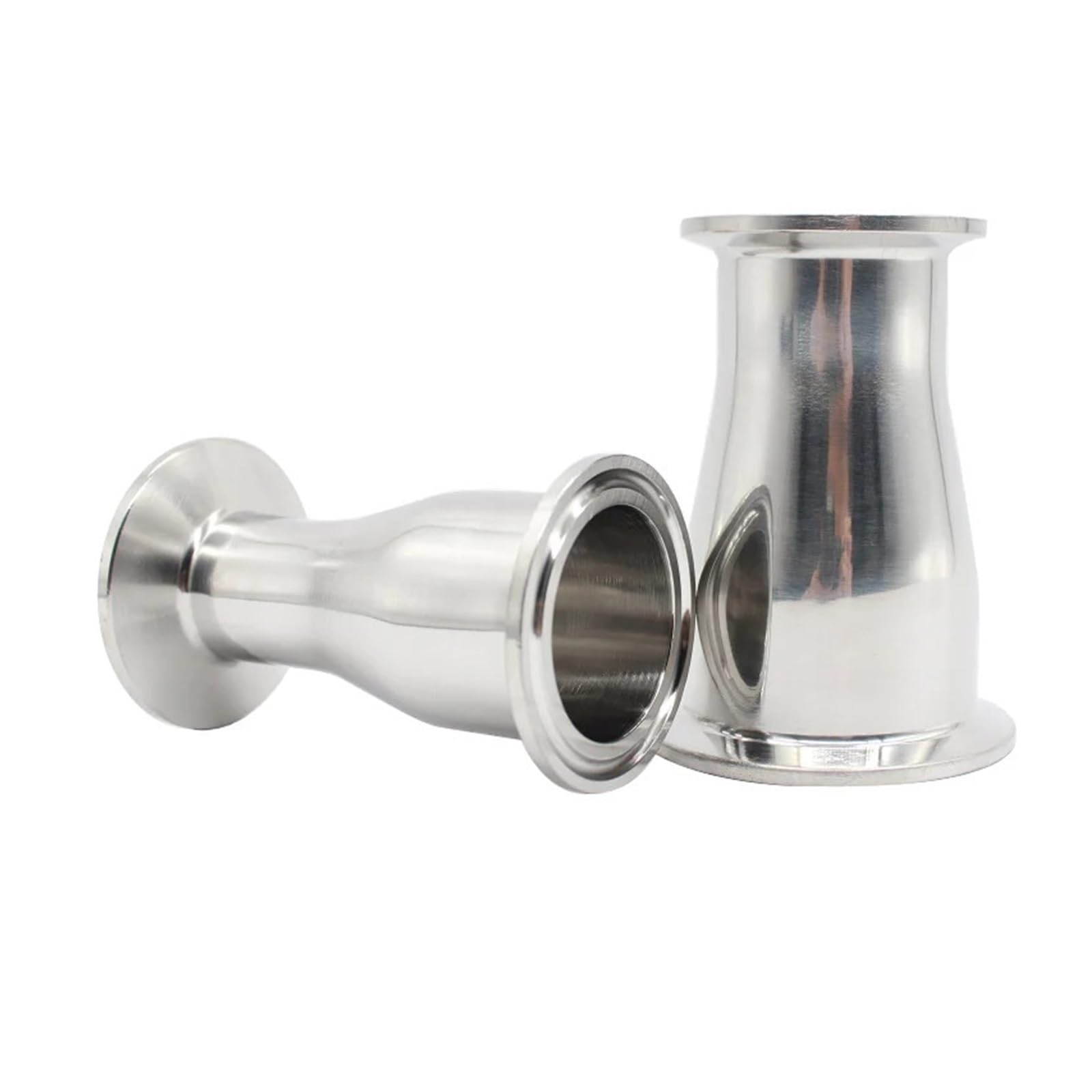 BHBHCPZGR 1PC SS304 Stainless Steel Ferrule OD32mm to 25mm Reducer TC 50.5 to TC 50.5 Concentric Pipe Fitting Tri Clamp BHBHCPZGR
