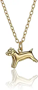14K Gold Charm Necklace, Dainty 3D Animal Pendant Collection with Bear, Dancer, Bunny, Ballerina Shoe Charms for Dance Recital Gifts Friends Birthday, Anniversary