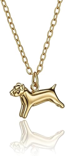 14K Gold Charm Necklace, Dainty 3D Animal Pendant Collection with Bear, Dancer, Bunny, Ballerina Shoe Charms for Dance Recital Gifts Friends Birthday, Anniversary
