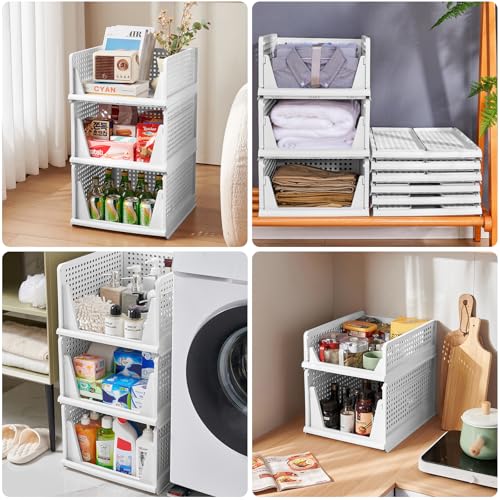Rangement placard efficace avec ce bac plastique empilable vêtement - 7