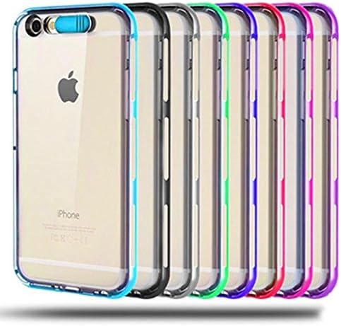 iPhone 6 Case, iPhone 6s Case, LED Flash Cover Illumination + Luminous Soft Protective Bumper Case (Red)
