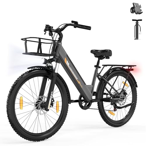 Runetic Bici Elettrica Per Adulti Da 26', 7 Velocità Bicicletta...