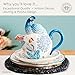 Fitz and Floyd Gracie Ceramic Peacock Teapot, 1 Quart