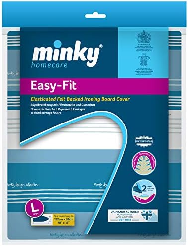 Minky PP23002000 Easy Fit Extra-Wide Ironing Board Cover, 122 x 43 cm