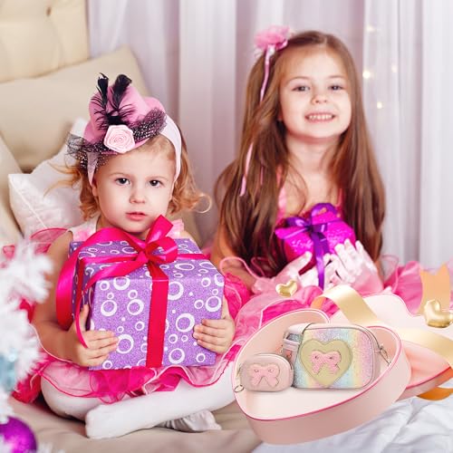 Image of I IHAYNER Birthday Gifts for Girl Kids Purse Little Girls Purse Crossbody Bag for Women Small Travel Shoulder Bags for Girls (Pure Purple)