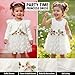 Infant Baby Girls Tutu Doll Dress Toddler Girls Fairy Butterfly Tulle Flower Dress for Birthday Party White 12-18 Months