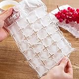 Ice Cube Bags Disposable, Ice Cube Mold Trays Self-Seal Faster Freezing Maker (100pcs, 2400 Ice Cubes)