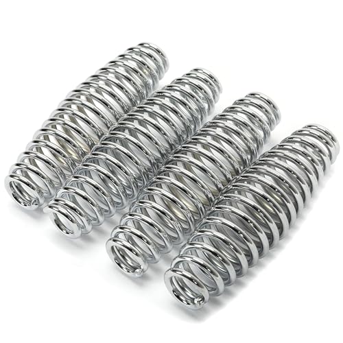 4 unidades mango resorte para parrilla acero inoxidable miniatura 4