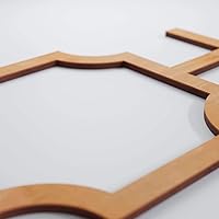 Vista 53 de 19 7/8"W X 11 3/8"H pequeños Bradley decorativos calado madera paneles de pared, aliso