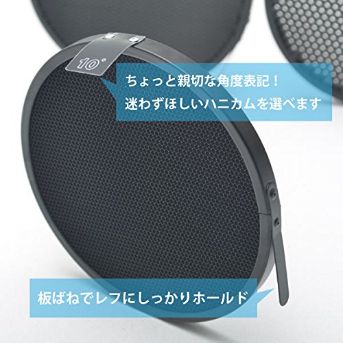 Amazon | ハニカムグリッド4種（10,20,30,40°）セット ［REF-18
