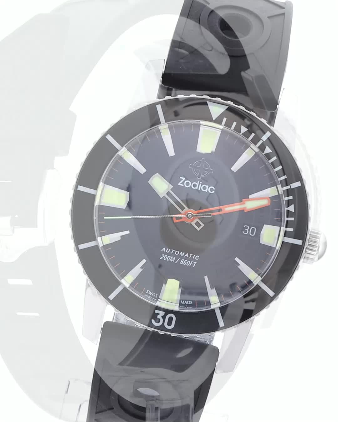Amazon.co.jp: [ゾディアック]ZODIAC 腕時計 SUPER SEA WOLF 53 ZO9256