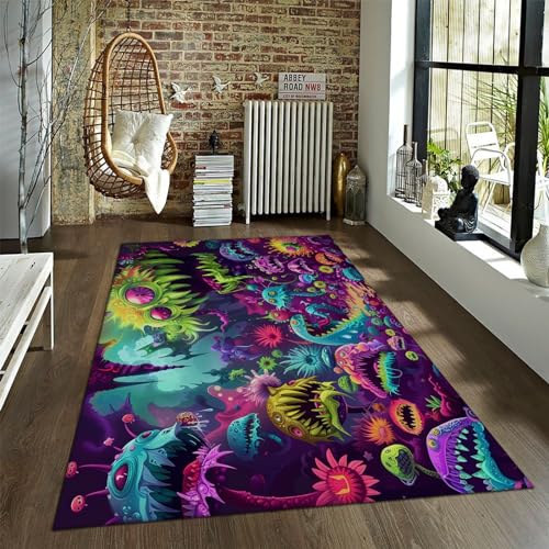 Tapis lavable multicolore 90x180cm avec envers antidérapant sécurisé