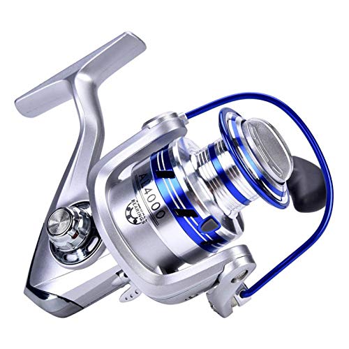 Alomejor Angelrolle Rad Faltbare Salzwasser-Spinnrolle mit Korrosionsschutz 2000 3000 4000 5000 Series