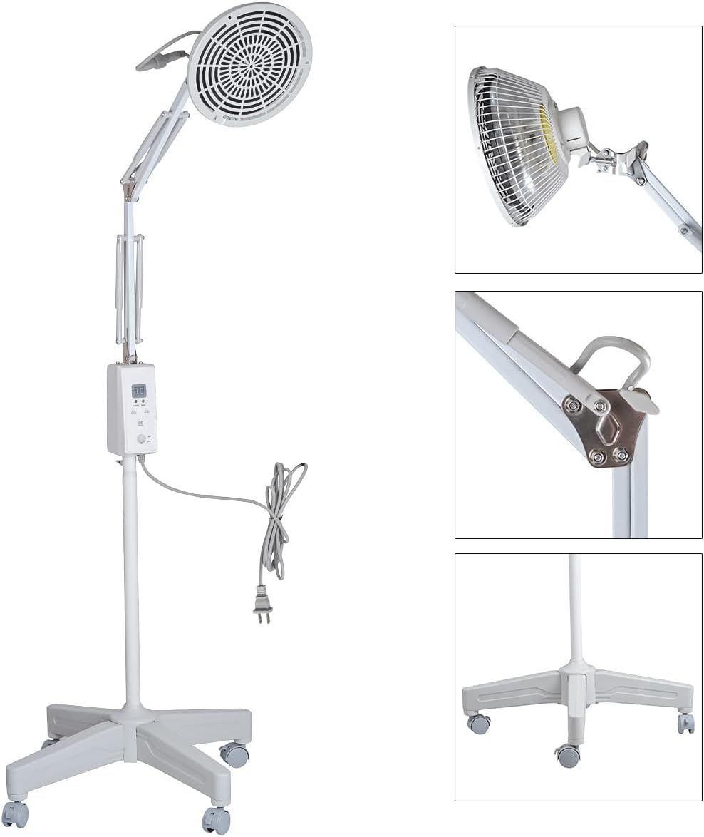 Portable TDP 260W Floor Standing Head Treatment Timer Control with Rotatable Lamp Specific Wave Electric Baking Lamp for Relaxing Muscle