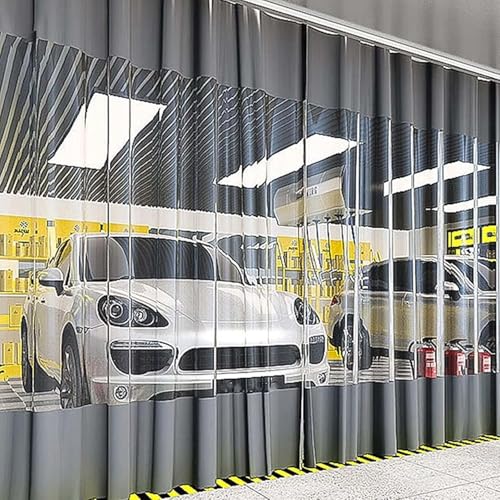 Cortinas impermeables de exterior en PVC transparente de 200x250cm 6
