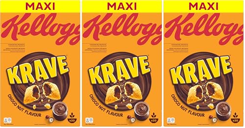 Kellogg's Krave Choco Nut 600g (Paquete de 3)
