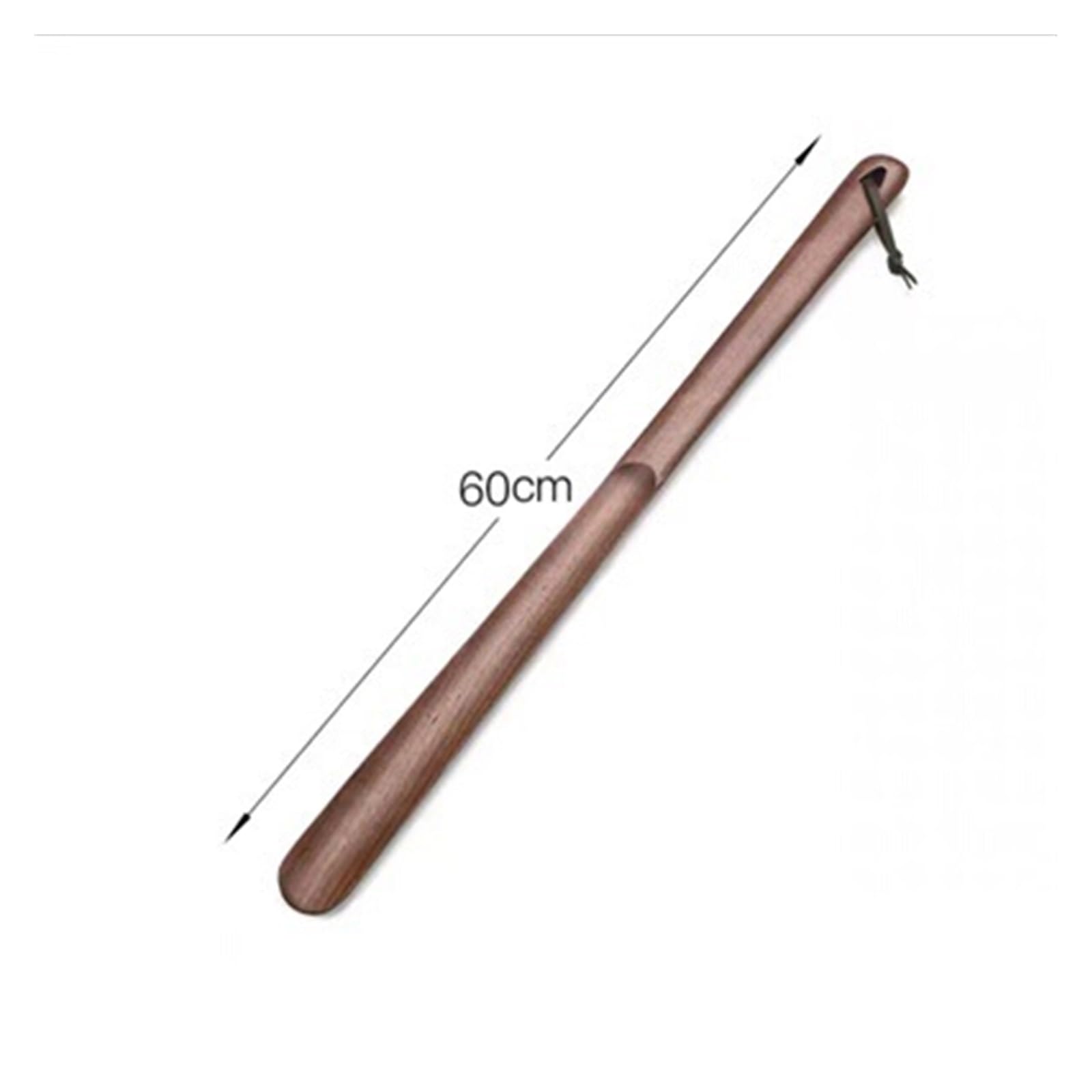 1 szt. Drewniana łyżka do butów z czarnego orzecha Elastyczna, długa rączka Łyżka Przydatna podnoszenia Narzędzia domowe(60cm)