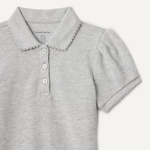 Image of Amazon Essentials Girls and Toddlers' Uniform Pique Polo Shirt