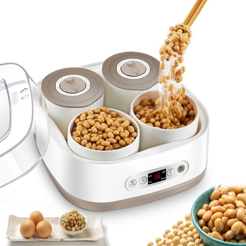 Amazon.co.jp: 2L 電気納豆発酵器、自動ヨーグルトマシン、家庭用高温