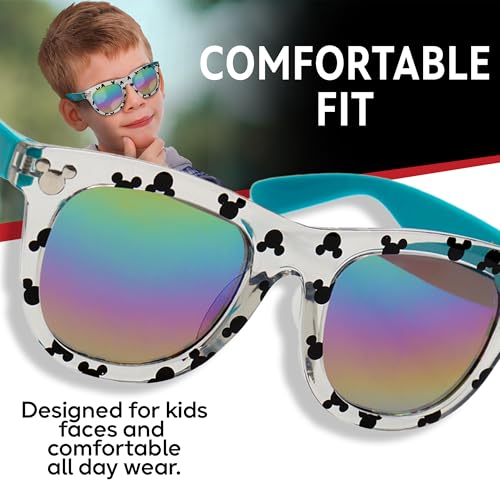 Sun-Staches Mickey Mouse Disney Sunglasses for Kids Stylish, Comfortable & Durable UV-Protective Mickey Mouse Toddler Sunglasses With Soft Carrying Case - Official Kids Disney Sunglasses2