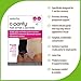 UpSpring C-Panty Women's C-Section Recovery Underwear/Briefs with Silicone Panel for Incision Care, Black/Nude Small (Pack of 2)
