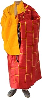 Zzooi Chinese Style Monk's Gown Cassock Monk Robe for Conduct Religious Rite or Performance