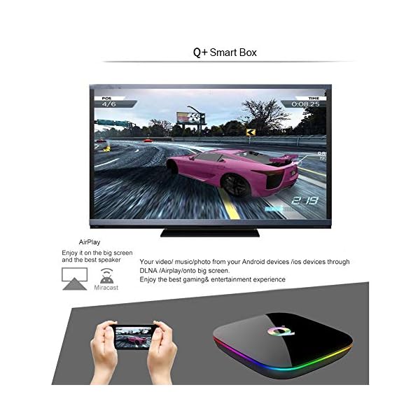 Android TV Box 10.0, 4GB RAM 64GB ROM Android Box, Q Plus Android Box H616 Quad-core WiFi 2.4GHz Support 6K H.265 HD 2.0 Ethernet Smart TV Box - Image 6
