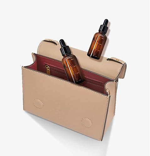 Miniatura 4 de 4 botellas vacías de vidrio ámbar graduadas, botellas de aceite esencial, frascos cosméticos con cuentagotas graduados, 0.7 fl oz