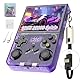 R36XX Retro Spielkonsole, Handheld Videospielkonsole 22000+ Klassische Spiele 12+ Emulatoren, 3.5″ IPS OCA Bildschirm, 640*480 Auflösung, Open Source Linux System, WiFi Unterstützung (128G) (Violett)
