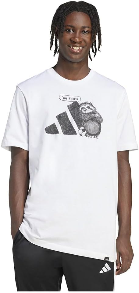 الذكي - تي شيرت رياضي ياي مزين برسومات للرجال من اديداس 2026 - view 1