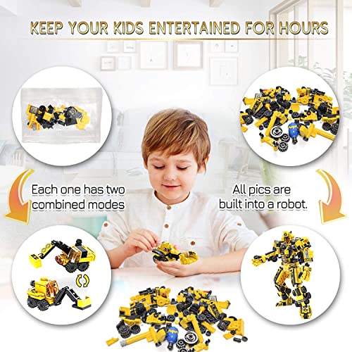 Lukat Robot Stem Building Toys For 6 Year Old Boys, 573 Pcs Construction Toy Engineering Building Bricks Construction Vehicles Kit Best Gift For Kids Age 6 7 8 9 10 11 12 Year Old #TOP2