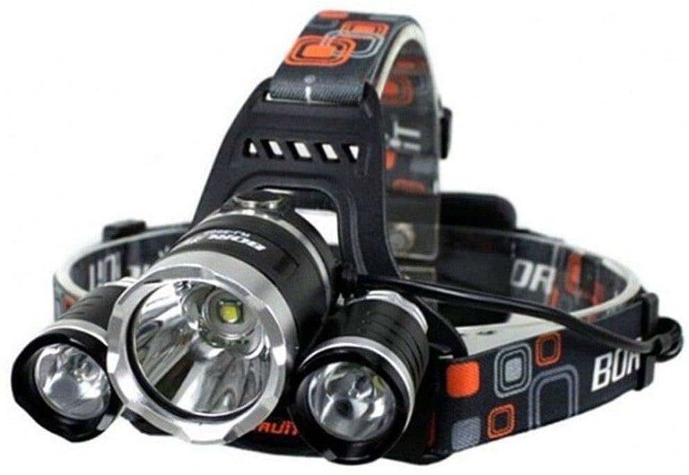 PGK TRADERS Headlamp Rechargeable Headlight with 3 Lights 4 Modes, 6000 Lumen Super Bright LED Lamp, Hands-Free Flashlight Headlamp for Running, Camping, Fishing, Cycling, Hiking, Waterproof-picture-11