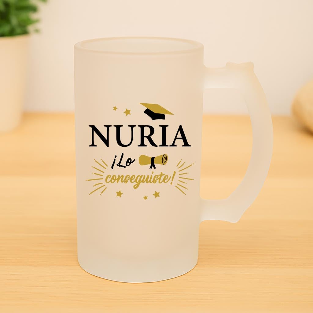 CALLE DEL REGALO Jarra de cerveza personalizada para Graduaciones