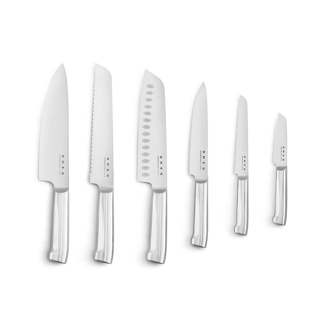 Ceppo con coltelli Smeg KBSF02WH 50 STYLE Bianco