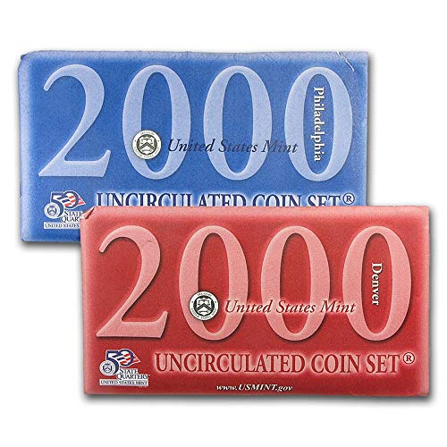 United States Mint 2000 Set - Contains Brilliant Uncirculated Coins Produced at Each Mint During the Year