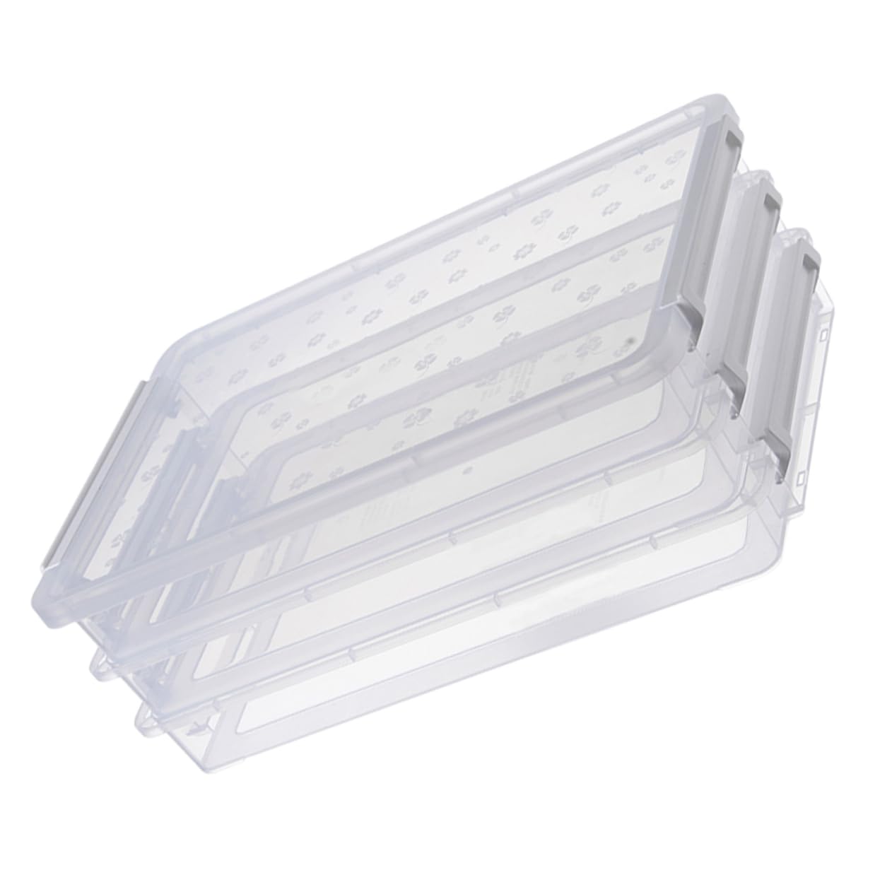 Photo 1 of Box File Organizer Drawer Organizer Plastic Drawers Small Plastic Container Document Organizer Folder Office Storage 36.5X24.3X13CM Transparent