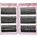 KEYRI 576 Pezzi Ciglia Finte Extension Ciglia 60-80-100D Curl Ciglia-Finte Fluffy Russian Eyelashes Extensions Ciuffetti Eyelashes Naturali per Ragazze e Donne Principianti (60-80-100D) immagine