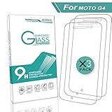 Moto G4/Moto G (4th Generation) Screen Protector,AnoKe[Tempered Glass][0.3mm 9H 2.5D] Ultra Clear,Anti-Scratch,Case Friendly,Tempered Glass Screen Protector Film for Motorola Moto G4 3Pack