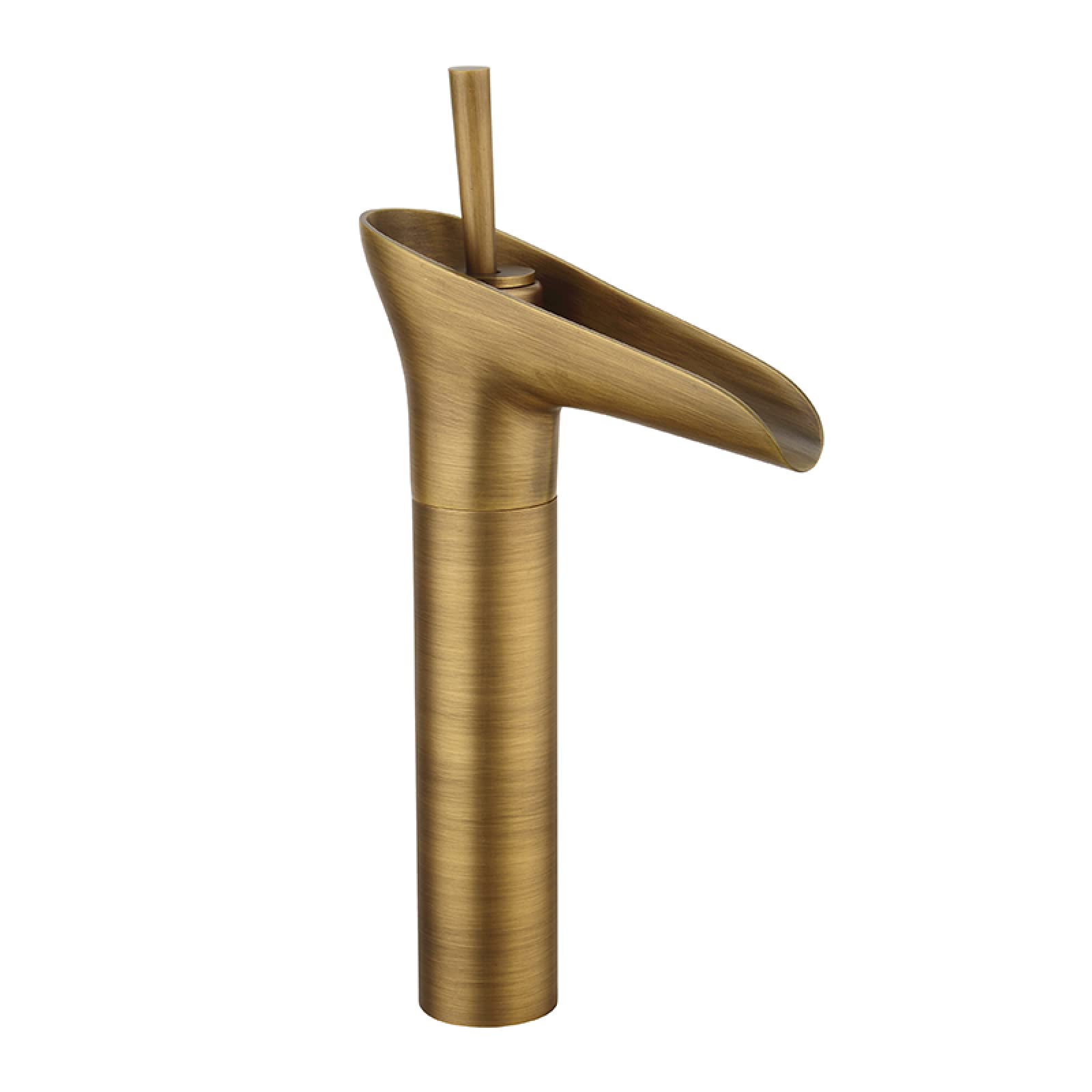 Robinet de salle de bain noir cascade pour vanité rétro chic