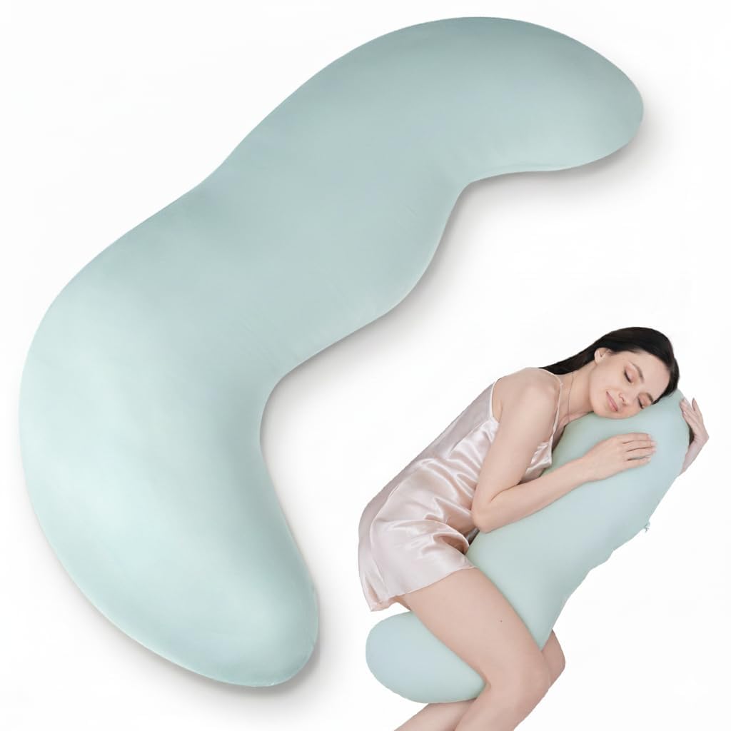 AiSleep Body Pillows for Adults, Full Body Pillow for Side Sleepers, Pea Pod Shape