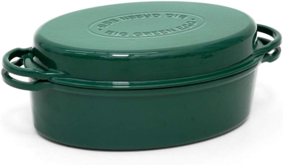 Big Green Egg Oval Enameled Cast Iron Dutch Oven