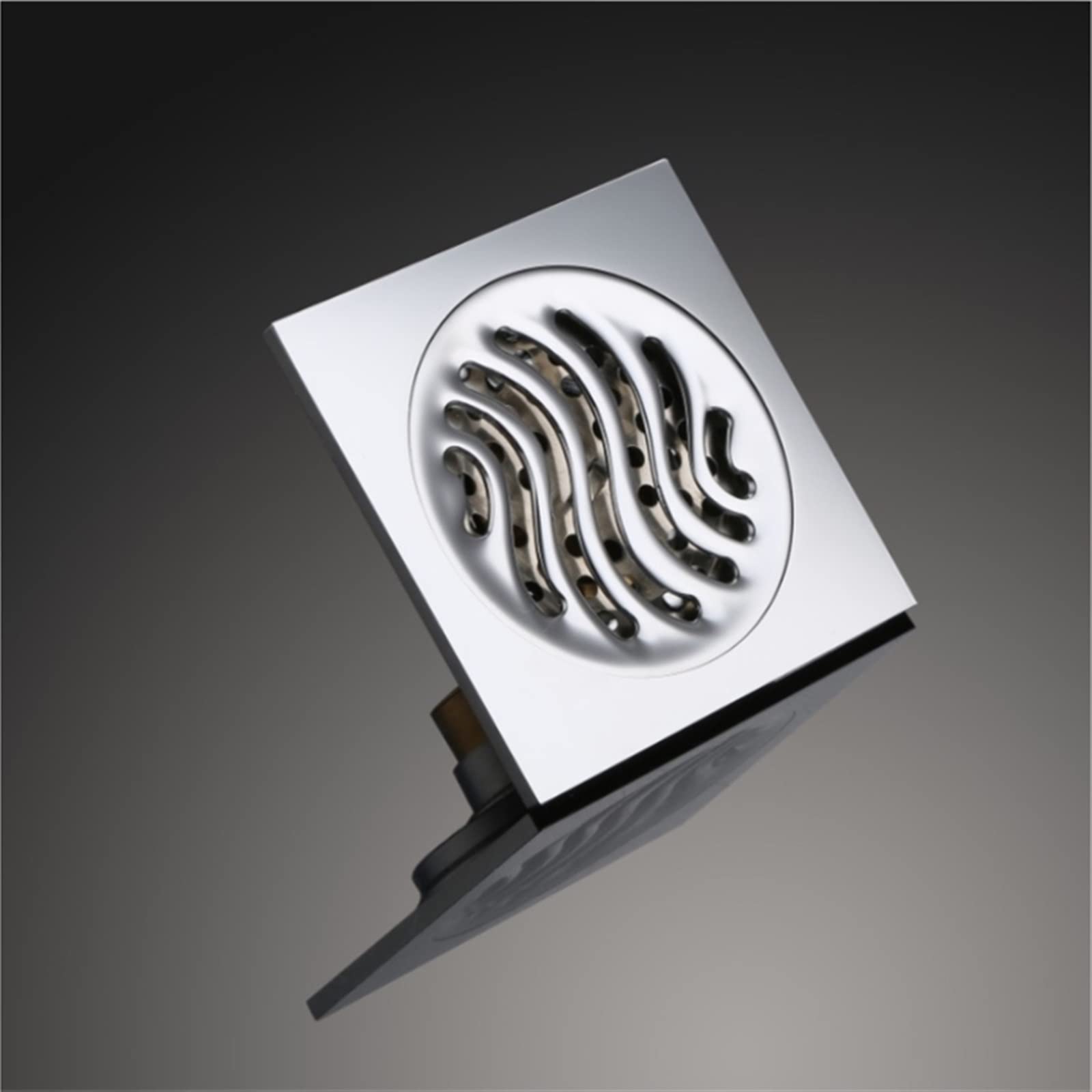 Drain de douche en laiton massif, siphon de sol universel pour baignoire design
