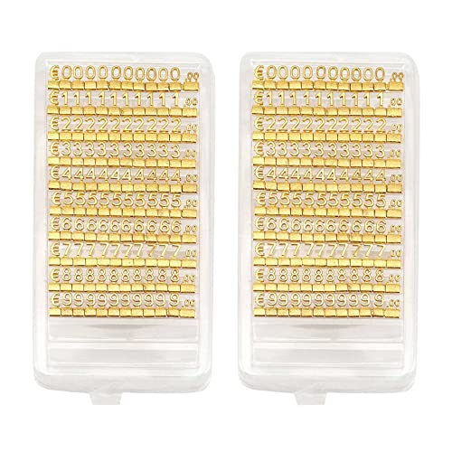 Yoeruers 20 Ensembles 3D étagères En Métal Prix Réglable Carré Magasin Bureau Affichage étiquette de Prix Or