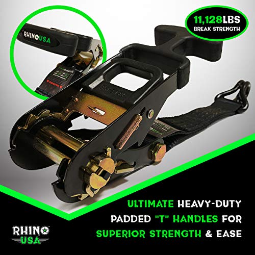 image for RHINO USA Heavy Duty Vehicle Tie Down Kit - 11,128lb Guaranteed Break 