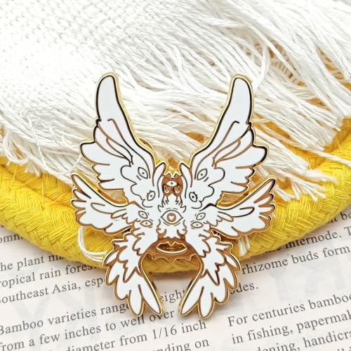 Six-winged Angel Badge Pin - Theme Series - Enamel Lapel Pin - Plated Badge for Clothing, Bags, and Lanyards3